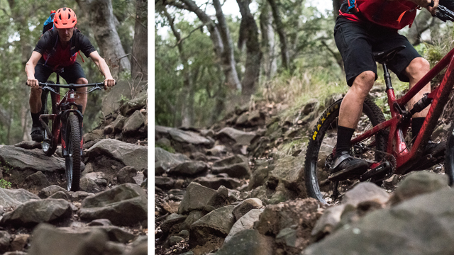 Santa Cruz Tallboy handling on rough terrain